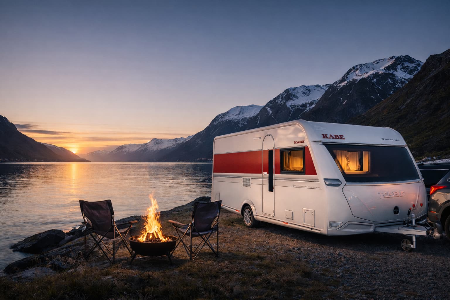 Profesjonell salgsmappe for camping