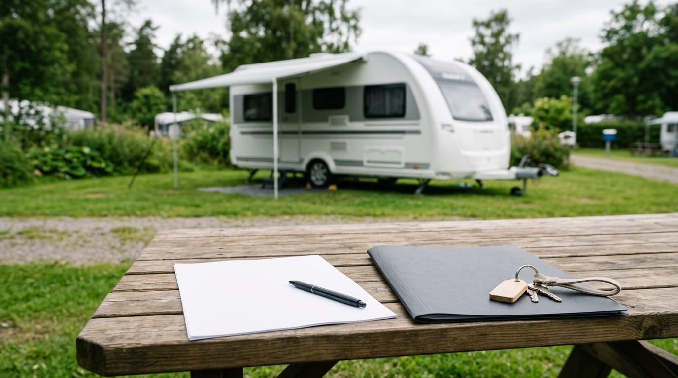 Salgskontrakt for campingvogn ved privat handel